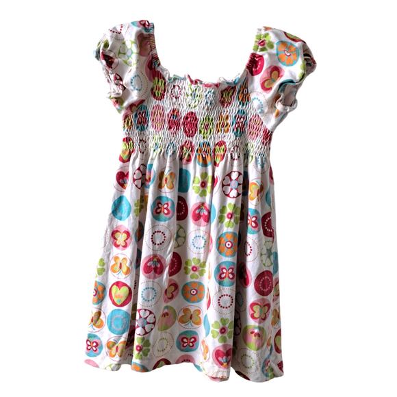 2 For $5 Sale Girl's J. Khaki Short Sleeve Shirred Dress Size 3T - Picture 2 of 8